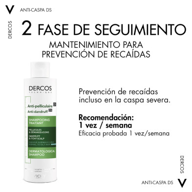 Vichy Dercos Champú Anticaspa Cabellos Grasos 200 ml