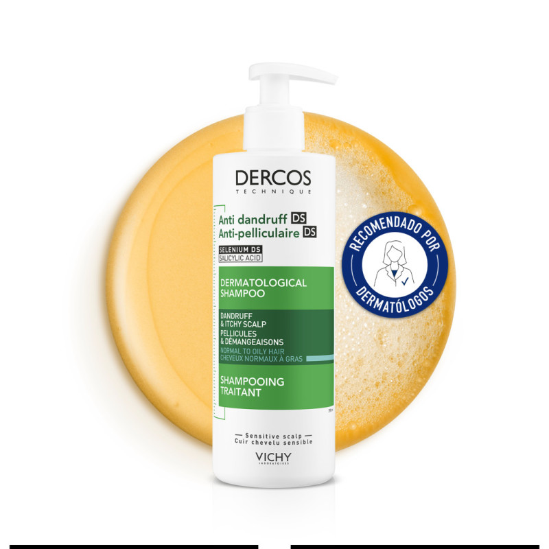 Vichy Dercos Champú Anticaspa Cabellos Grasos 400 ml