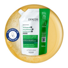 Vichy Dercos Champú Anticaspa Cabellos Grasos Refill 500 ml