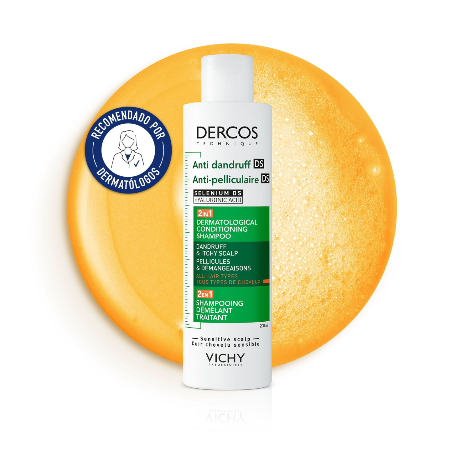 Dercos Champú Anticaspa DS 2en1 390 ml