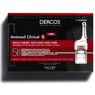 Vichy Dercos Ampollas Aminexil Hombre 21 ampollas - Tratamientos capilares | STG Farma