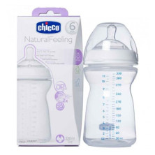 Chicco Natural Feeling Biberon Silicona Flujo Rápido +6 meses