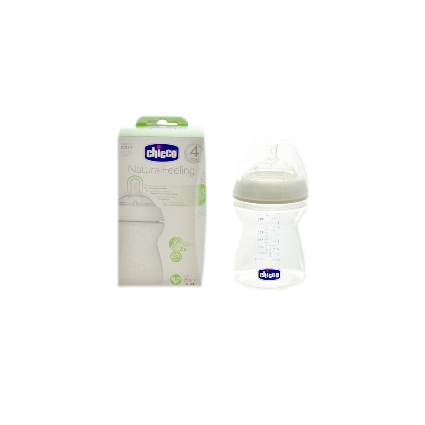 Chicco Natural Feeling Biberon Silicona +4 meses
