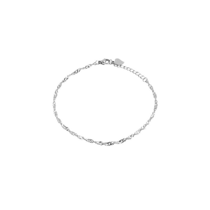 Margutta Pulsera Tobillera Hipoalergénica Aura Plata