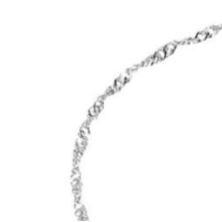 Margutta Pulsera Tobillera Hipoalergénica Aura Plata