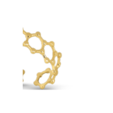 Moonila Anillo Hipoalergénico Ariel Oro