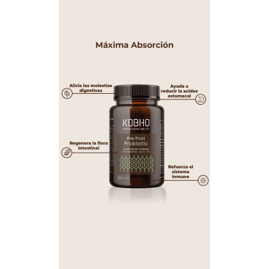 Kobho Pre Post Probiótico 90 cápsulas