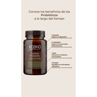 Kobho Pre Post Probiótico 90 cápsulas - Probióticos | STG Farma