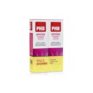 Pasta dentífrica PHB encías duplo 2x75 ml