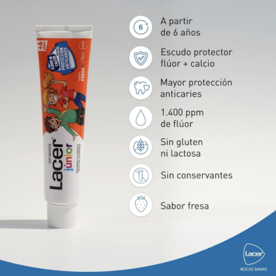 Lacer Junior Gel Dental Fresa 75 ml