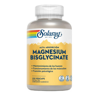 Solaray Bisglicinato de Magnesio 120 cápsulas
