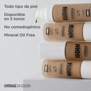 Isdin Coverage SPF50+ Color 4 Gold 30g - Base de maquillaje | STG Farma