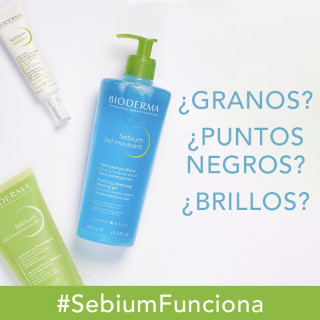Bioderma Sébium Moussant Gel Limpiador 200 ml - Limpiadores faciales para piel grasa | STG Farma