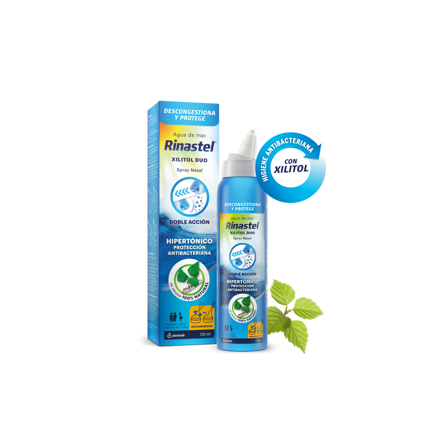 Rinastel Xilitol Hipertonic Duo 125 ml