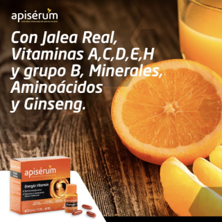 Apisérum Energía Vitamax 30 cápsulas blandas - Vitaminas | STG Farma