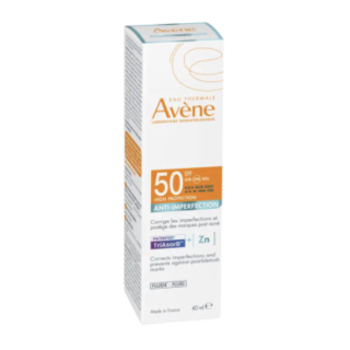 Avene Solar Fluido Anti Imperfecciones SPF50 40 ml - Protector solar piel acneica | STG Farma