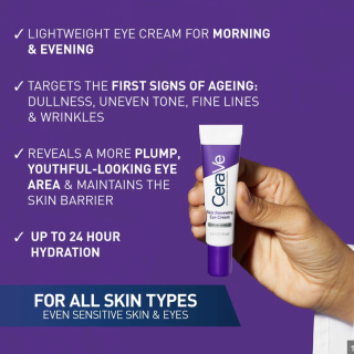 CeraVe Skin Renewing Contorno de Ojos 15 ml - Contorno de ojos con cafeína | STG Farma