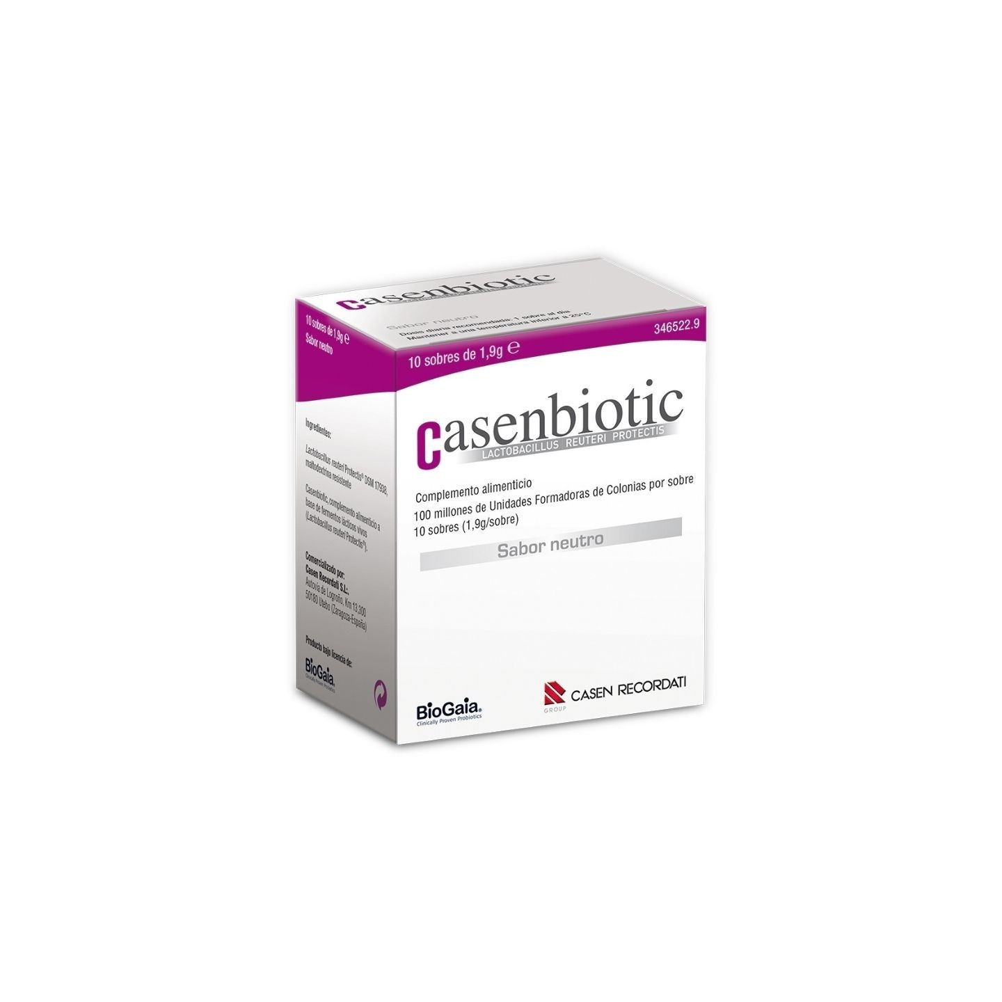Casenbiotic 10 sobres 1,9 g sabor neutro