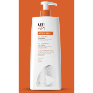 Leti AT4 Atopic Skin Gel de Baño 750 ml - Gel de ducha | STG Farma