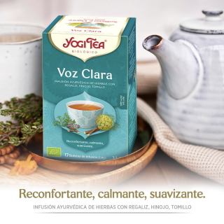 Yogi Tea Voz Clara 17 infusiones - Infusiones Para la Tos | STG Farma