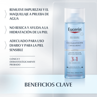 Eucerin DermatoClean Loción Micelar 400 ml - Agua Micelar | STG Farma
