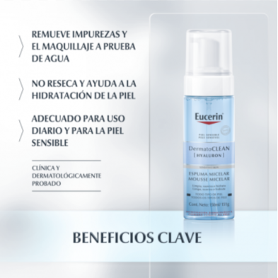 Eucerin DermatoClean Espuma Micelar 150 ml
