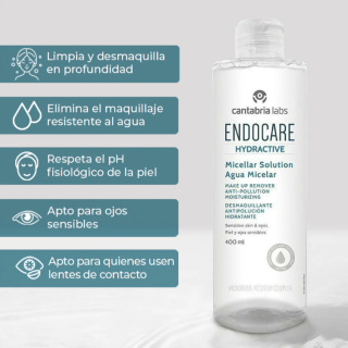 Endocare Hydractive Agua Micelar 400 ml - Agua Micelar | STG Farma