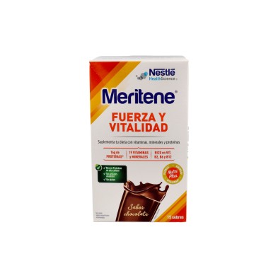 Meritene Fuerza y vitalidad batido 15 sobres 30 g sabor chocolate