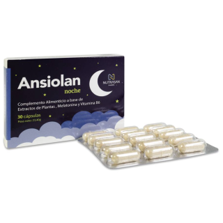 Ansiolan Noche 30 cápsulas - Sueño | STG Farma