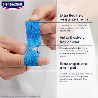Hansaplast Venda Cohesiva Para Dedos 5m x 2,5 cm - Tiritas y apósitos | STG Farma