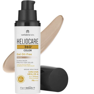 Heliocare 360 Gel Oil Free Color Beige SPF50+ 50 ml - Protector solar piel grasa | STG Farma