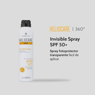 Heliocare 360 Invisible Spray SPF50+ 200 ml - Protectores solares corporales | STG Farma