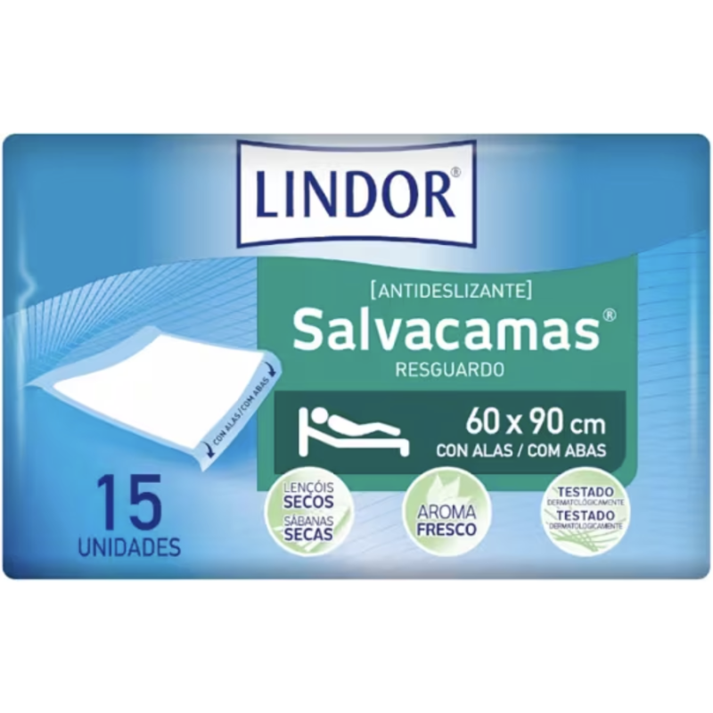 Lindor Empapadores con Alas 60x90 15 unidades