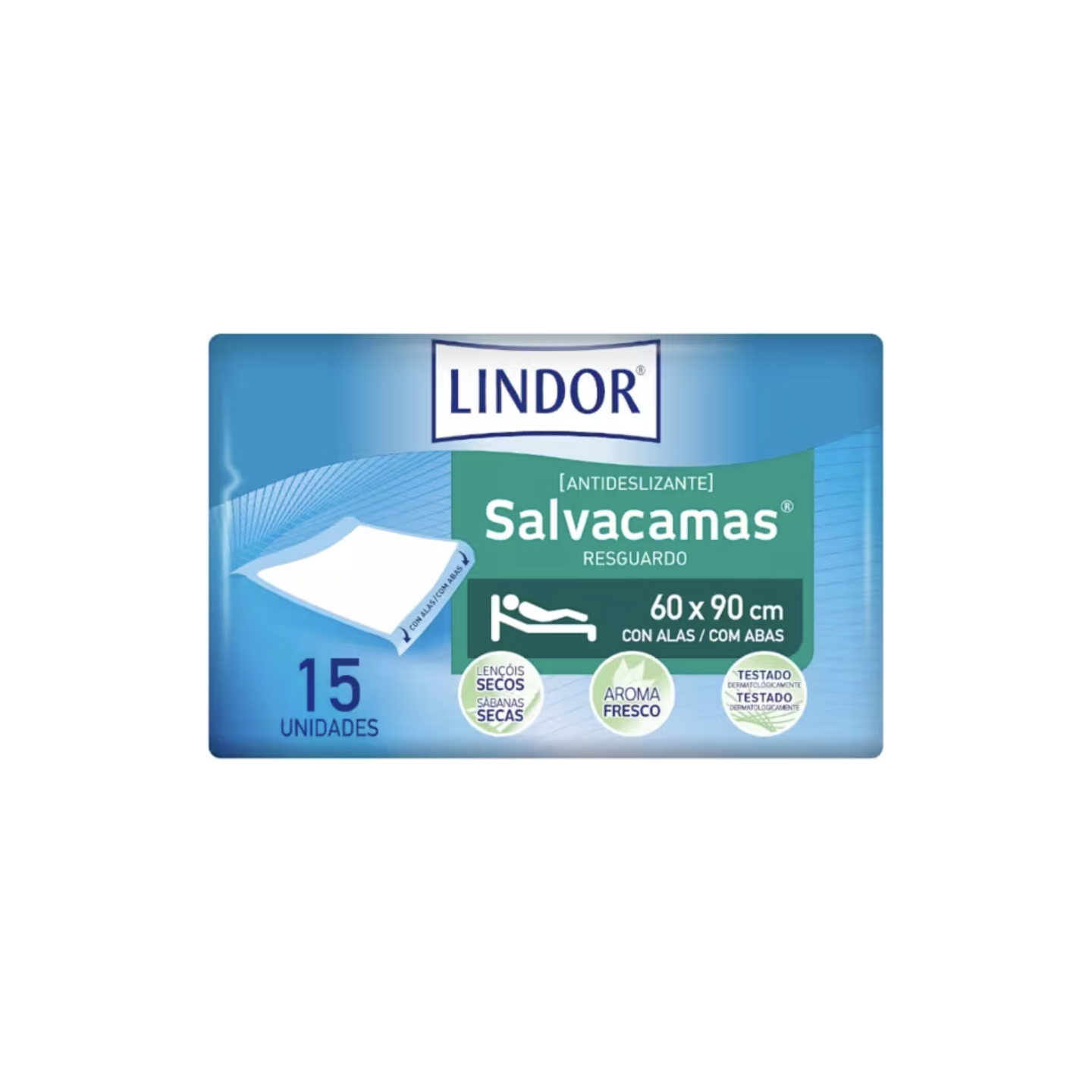 Lindor Empapadores con Alas 60x90 15 unidades