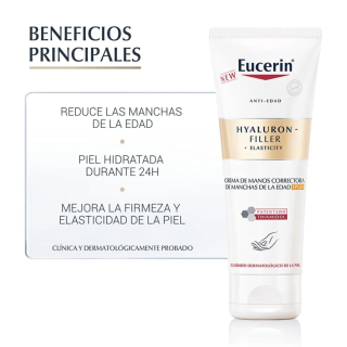 Eucerin Hyaluron Filler Elasticity Crema de Manos 75 ml - Hidratación para Pies y Manos | STG Farma