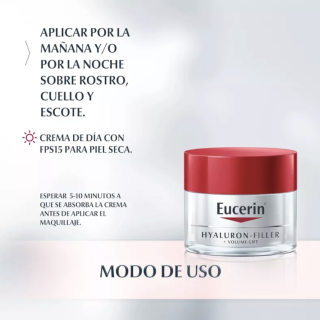 Eucerin Hyaluron Filler Volume Piel Normal Mixta 50 ml - Crema | STG Farma