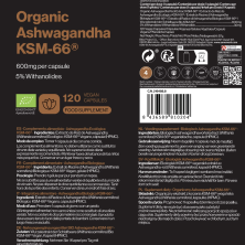Zenement Ashwagandha KSM66 600 mg 120 cápsulas