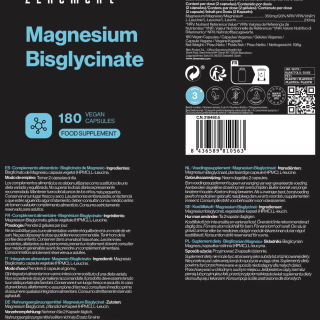 Zenement Bisglicinato de Magnesio 180 cápsulas - Magnesio | STG Farma
