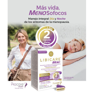 Libicare Meno 60 cápsulas - día y noche - Hormonal y salud íntima | STG Farma