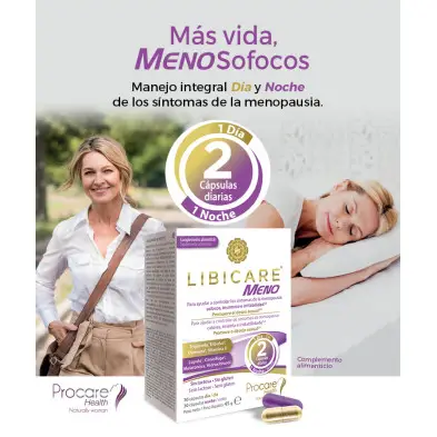 Libicare Meno 60 cápsulas - día y noche
