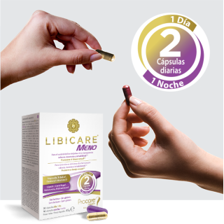 Libicare Meno 60 cápsulas - día y noche - Hormonal y salud íntima | STG Farma