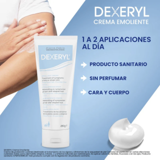 Dexeryl Crema Emoliente 250g - Hidratación corporal | STG Farma
