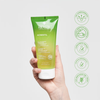 Rilastil Acnestil Gel Limpiador Imperfecciones 200 ml - Limpiadores faciales para piel con acné | STG Farma