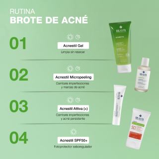 Rilastil Acnestil Gel Limpiador Imperfecciones 400 ml - Limpiadores faciales para piel con acné | STG Farma