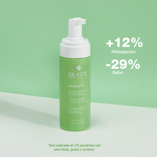 Rilastil Acnestil Mousse Limpiador 165 ml - Limpiadores faciales para piel con acné | STG Farma