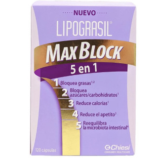 Lipograsil Max Block 5en1 120 cápsulas