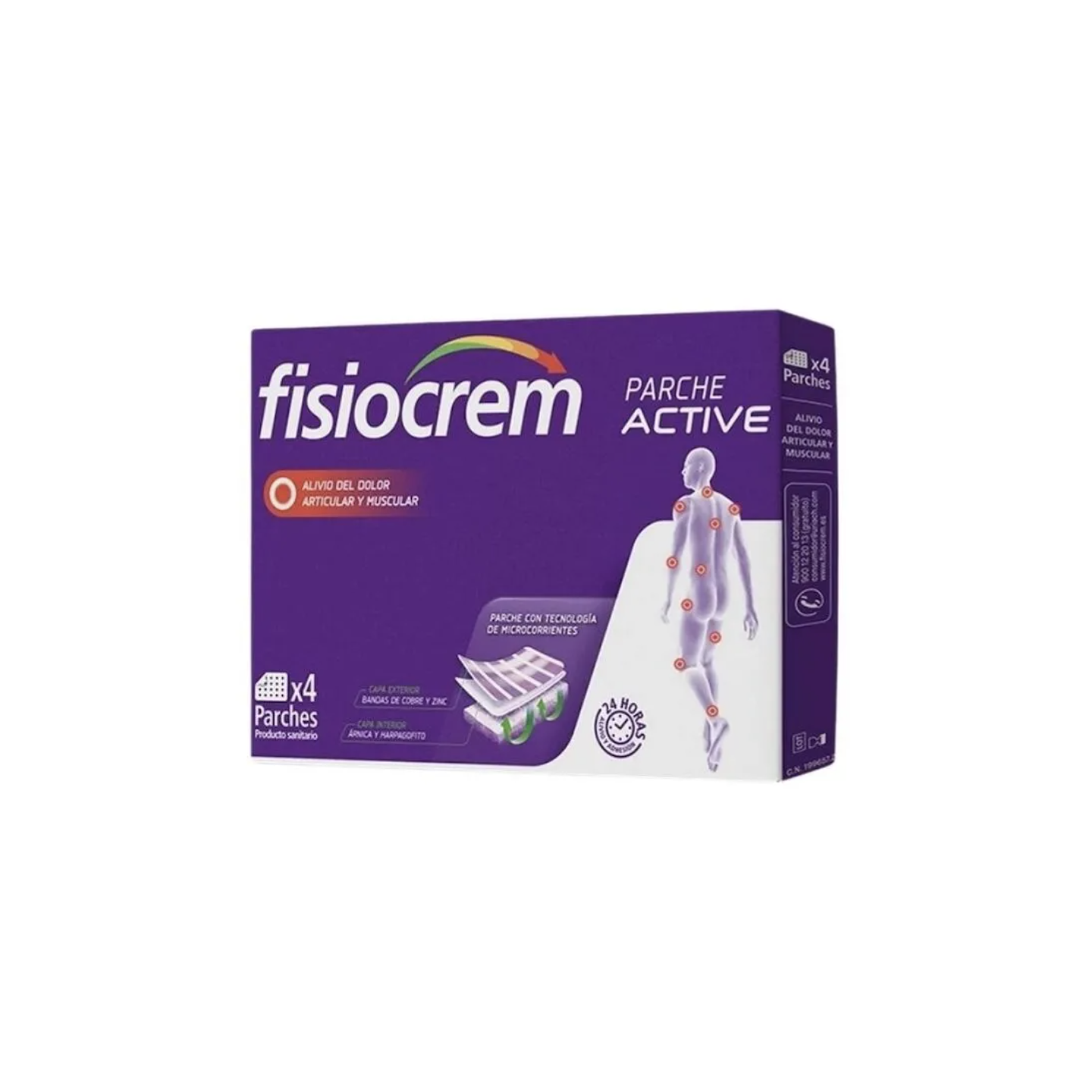 Fisiocrem Parches Active 4 unidades