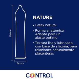 Control Nature 3 unidades - Preservativos de Látex | STG Farma