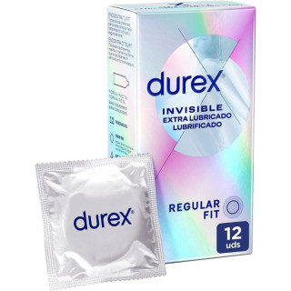 Durex Invisible Extra Lubricado 12 unidades - Preservativos Extra Lubricados | STG Farma