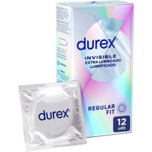 Durex Invisible Extra Lubricado 12 unidades